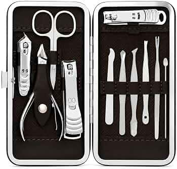 Kit Professionale Manicure e Pedicure in Acciaio Inossidabile – 12 Pezzi
