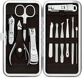 Kit Professionale Manicure e Pedicure in Acciaio Inossidabile – 12 Pezzi