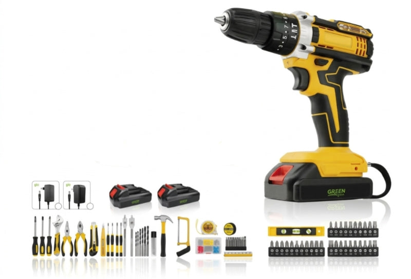 Kit trapano avvitatore a batteria
