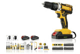 Kit trapano avvitatore a batteria